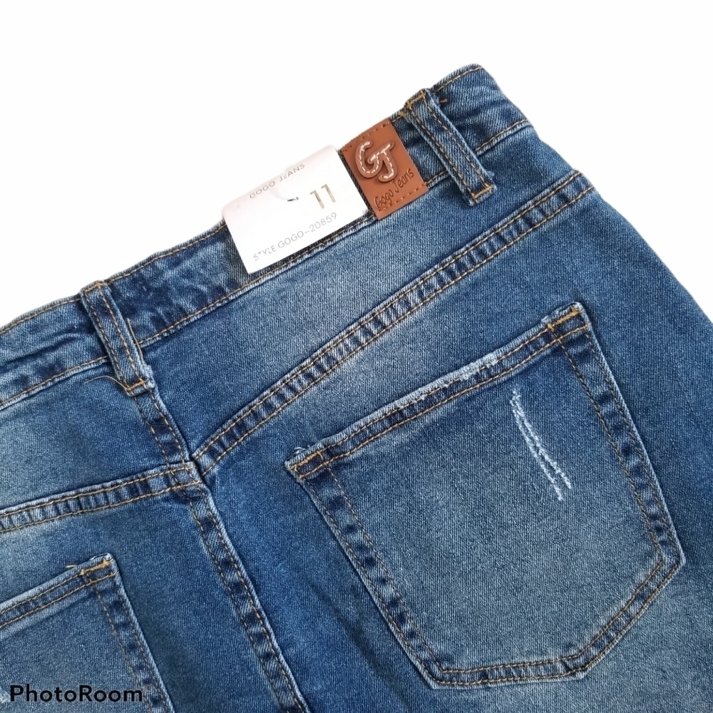 Gogo Jeans USA Size 11 Button Fly Jeans Skirt. - Picture 4 of 5